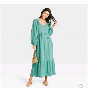 Universal Thread Balloon Sleeve Dress S NWT